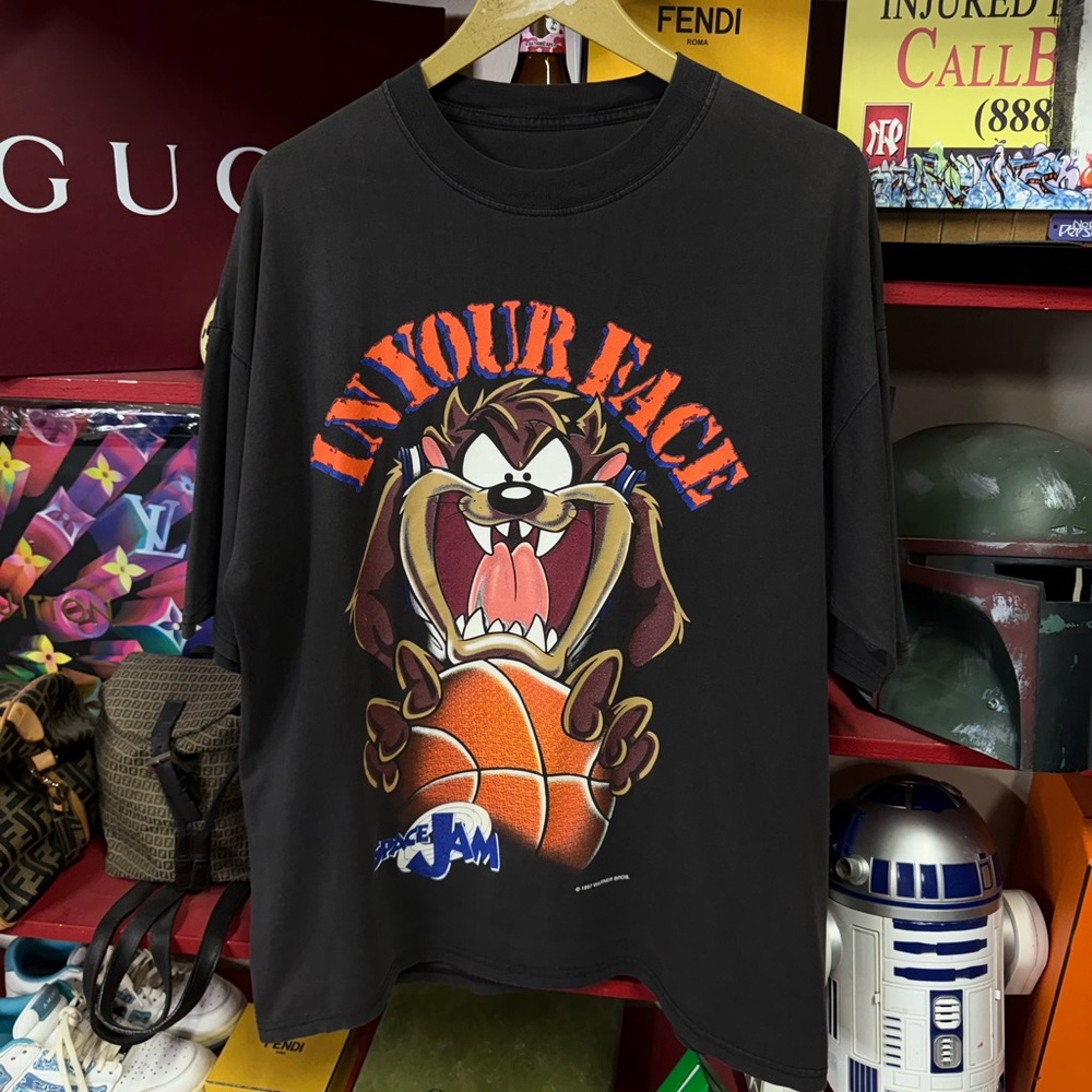 Vintage 1997 Space Jam Movie T-Shirt Rare Size XLarge